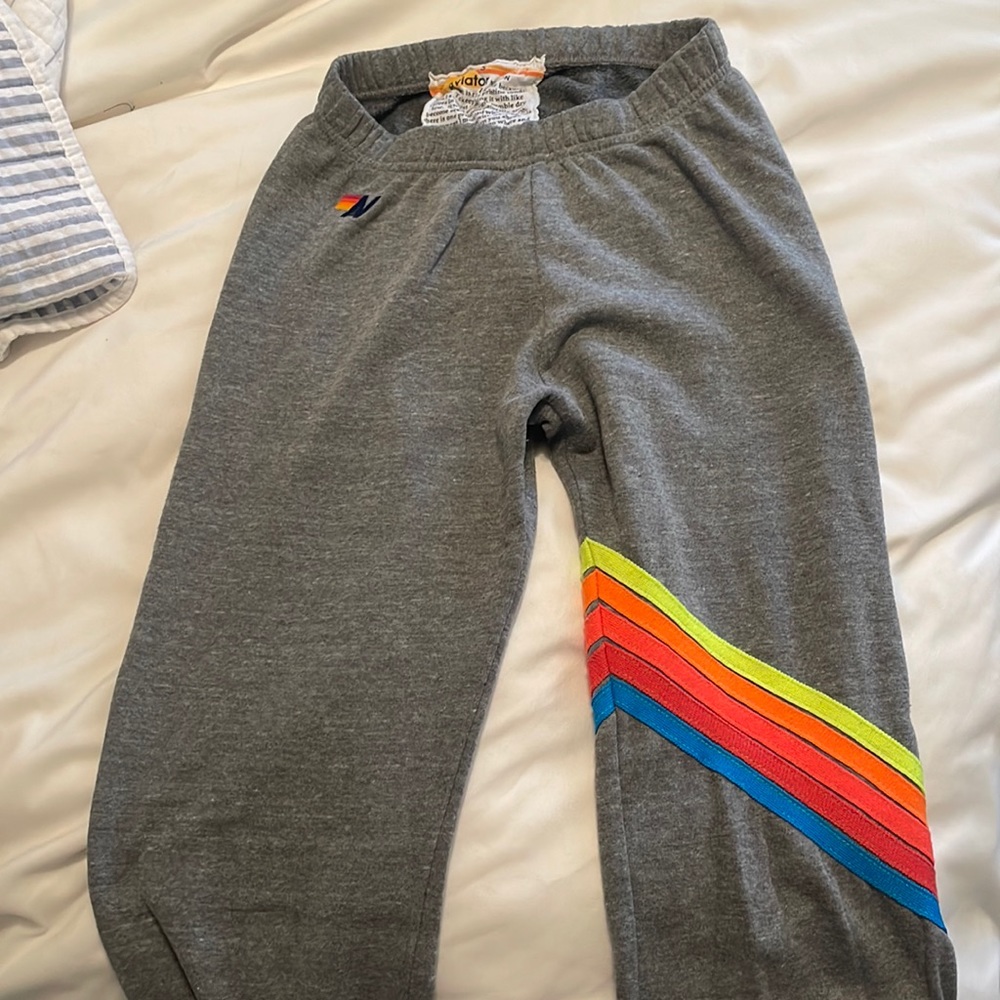 aviator nation chevron sweatpants
